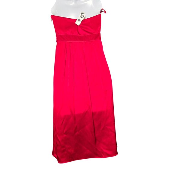 Y2K Banana Republic Women's Babydoll Empire Waist Strapless Silk Dress Womens Si - Picture 2 of 15
